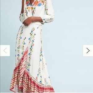 Farm Rio Springtime Wrap Dress Anthropologie, size XS